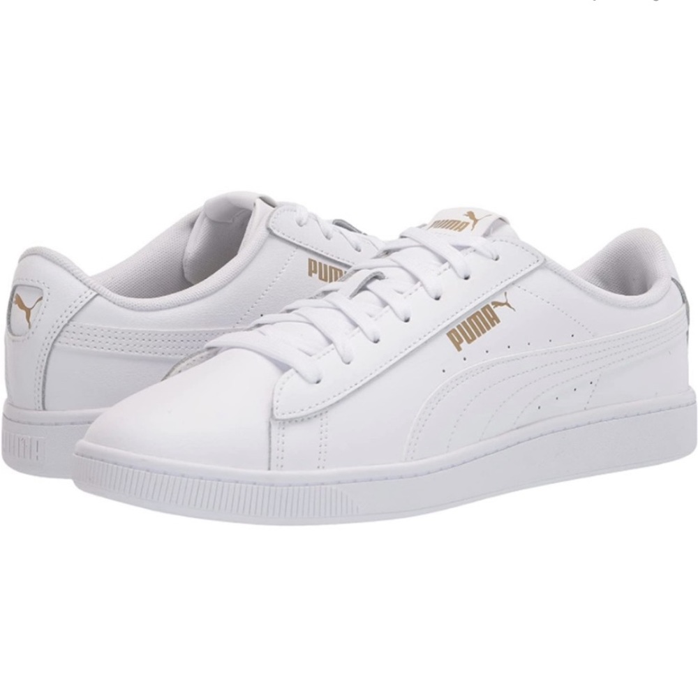 Puma Vikky white leather tennis shoes sneakers